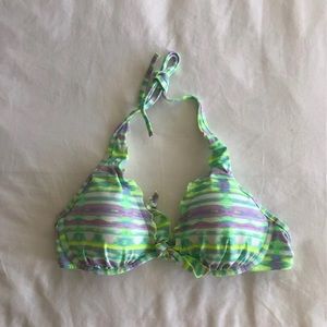 NWT Capri Ruffel Halter 34C